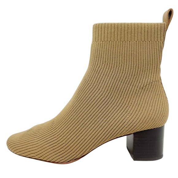 Everlane The Glove Boot Ribbed Sock Ankle Bootie Women’s 8.5 Tumbleweed Yellow - Picture 3 of 12